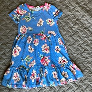 Blue floral dress